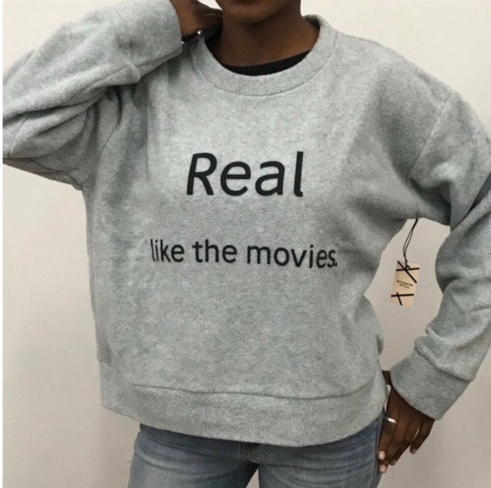 Daydream Nation Rain Cloud Real Couch Chaser Long Sleeve Sweatshirt Size Medium